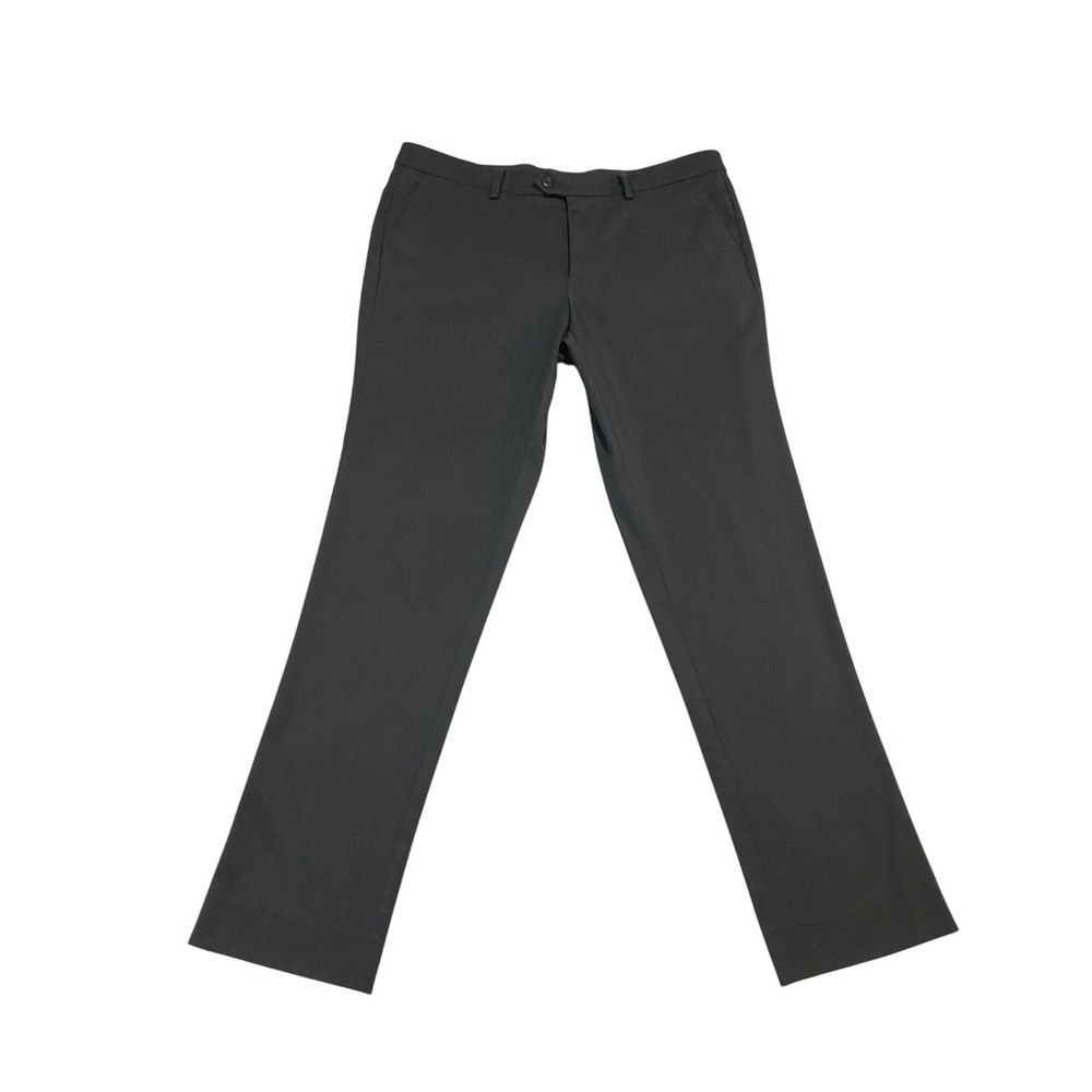 Mizzen+Main Mens Performance Chino Pants Gray Stretch Size 34 Made in USA